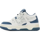 Palm Angels Blue & White Palm Skate Sneakers