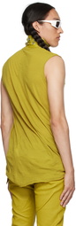 Rick Owens Yellow Basic Tank Top