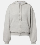 Acne Studios Faye cotton fleece zip-up hoodie