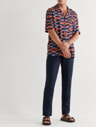 Missoni - Camp-Collar Printed Woven Shirt - Red