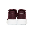 Alexander McQueen Burgundy Knit Oversized Sneakers