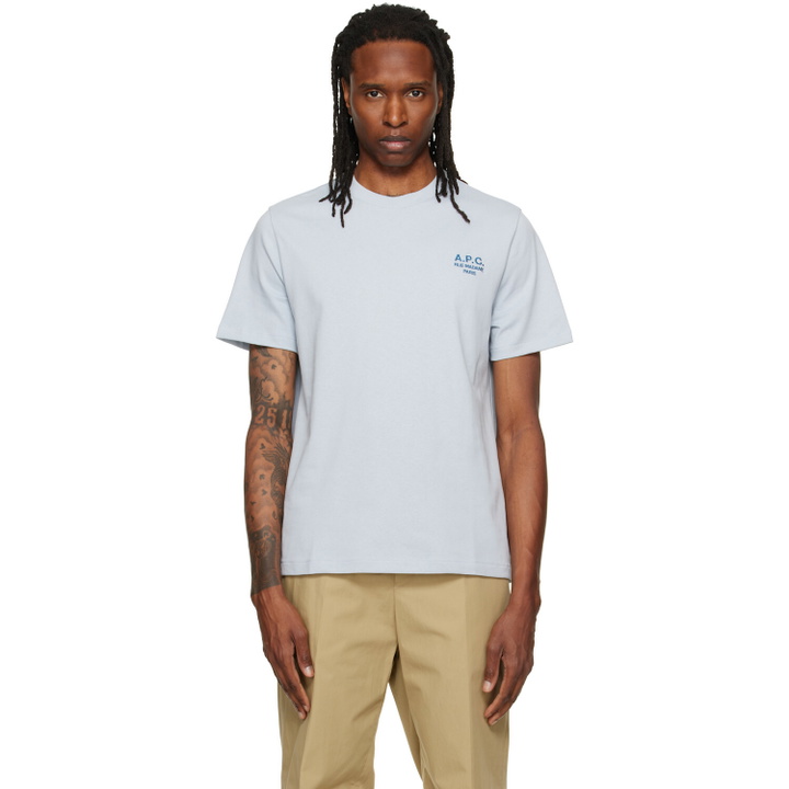 Photo: A.P.C. Blue Standard 'Rue Madame' T-shirt
