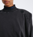 Mugler Cotton jersey sweatshirt dress