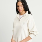 END. Slice Half Zip Sweat in Smoke White