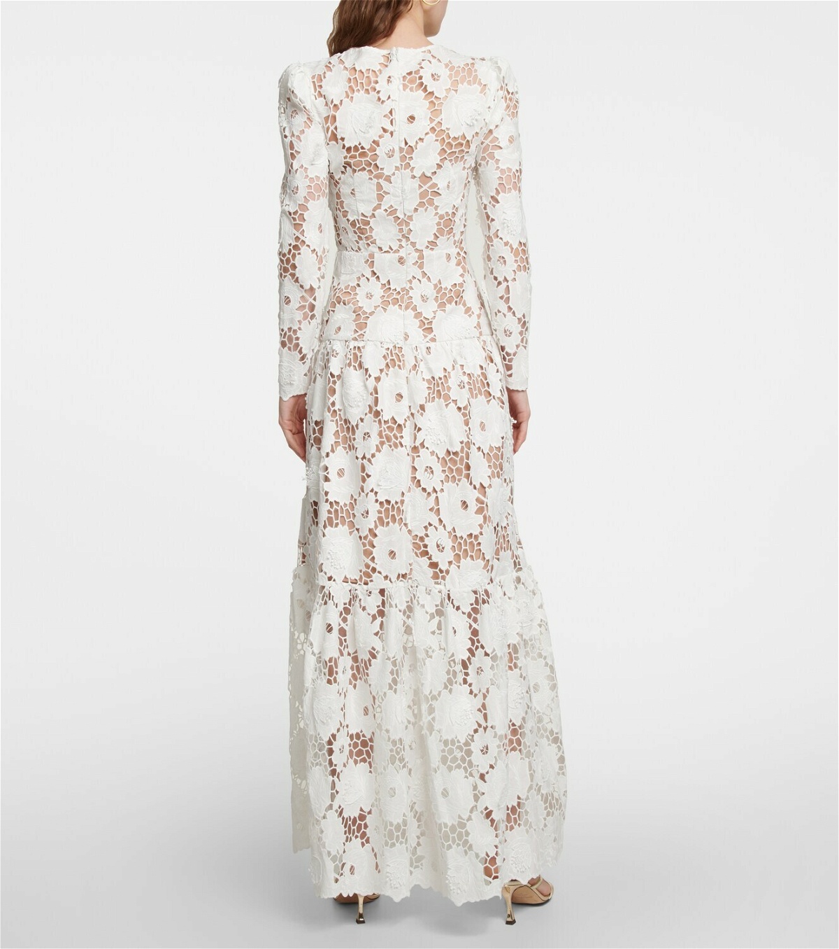 Self-Portrait Floral lace maxi dress