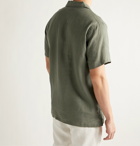 Onia - Vacation Camp-Collar Linen Shirt - Green