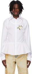 EGONlab White Poplin Top Shirt