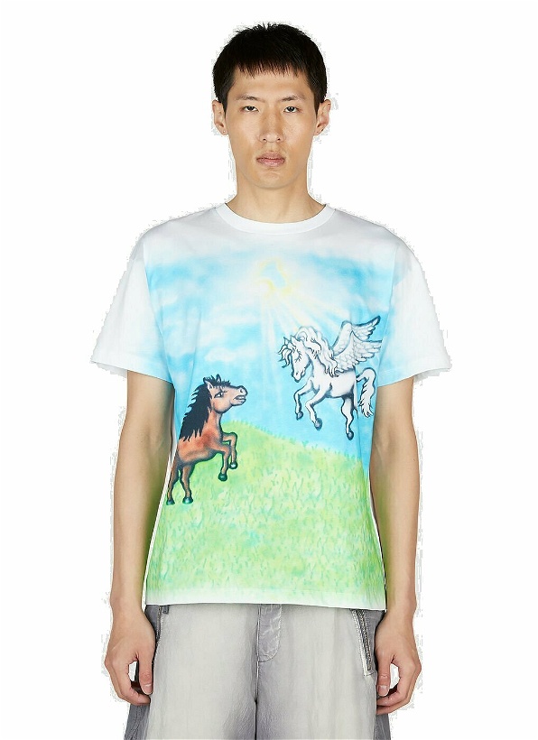 Photo: Sky High Farm Workwear Ally Bo Print T-Shirt unisex White