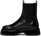 AMI Paris Black Square Toe Boots