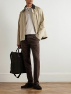 Incotex - Incotex Blue Division Straight-Leg Pleated Cotton and Cashmere-Blend Twill Trousers - Brown