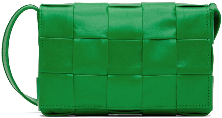 Photo: Bottega Veneta Green Small Cassette Bag