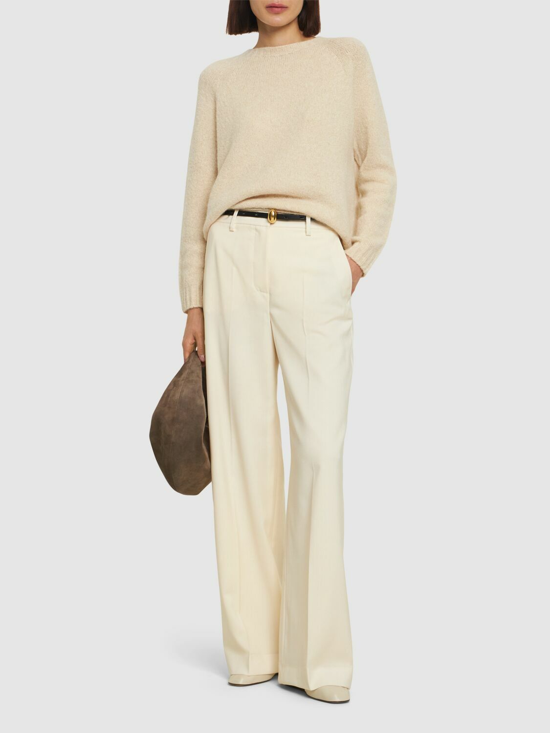 【送料&関税込】Weekend Max Mara Verdun WEEKEND MAX MARA Verdun Stretch Wool Wide Pants Weekend Max Mara