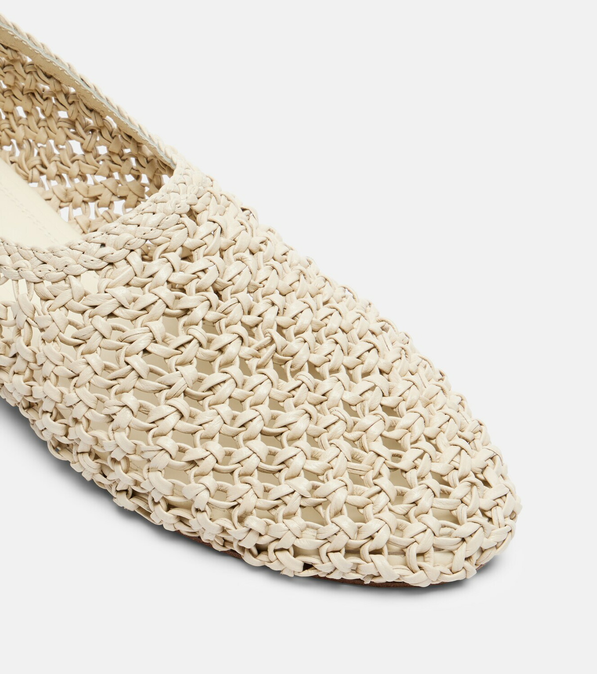 Souliers Martinez Pisa woven leather ballet flats