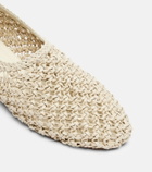 Souliers Martinez Pisa woven leather ballet flats
