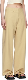 Arch The Beige Long Trousers