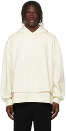 Juun.J Off-White Layered String Hoodie