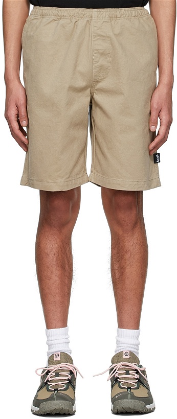 Photo: Stüssy Beige Cotton Shorts