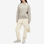 DUNST Women's Unisex Boucle Jogger Pants in Cream