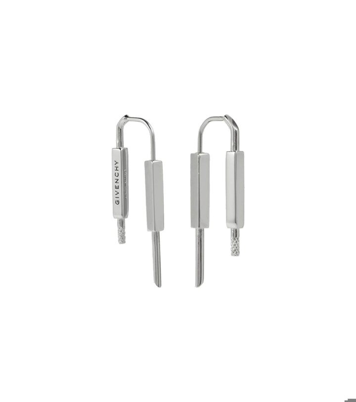 Photo: Givenchy - Padlock metal earrings