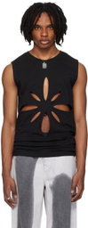 KUSIKOHC Black Cutout Tank Top