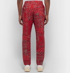 Isabel Marant - Petros Printed Cotton Drawstring Trousers - Red