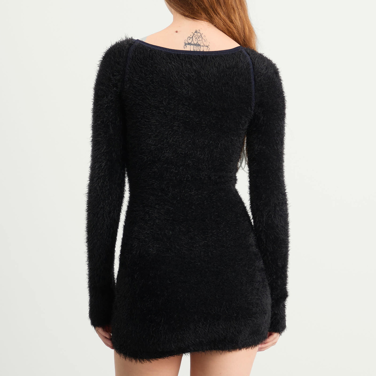 Peachy Den Women's The Chloe Knit Dress in Onyx