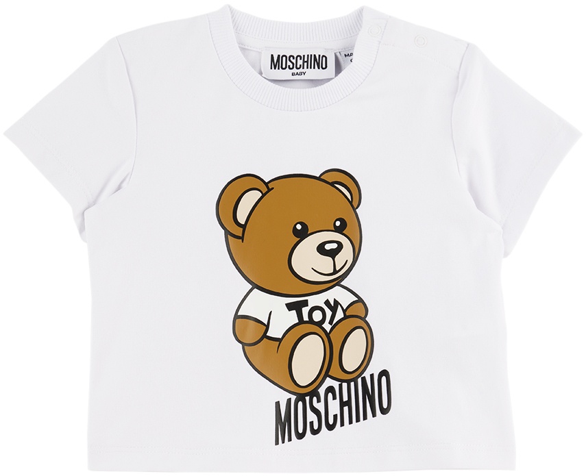 Photo: Moschino Baby White Teddy Bear T-Shirt