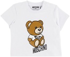 Moschino Baby White Teddy Bear T-Shirt