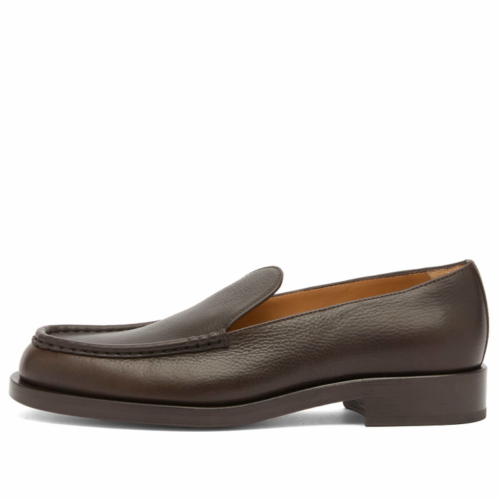 Jacquemes’ Les Moccasins Bricciola Brown Leather Platforms Men’s EU 44/ US 11 Les Mocasins Bricciola suede platform loafers in yellow  main image 2