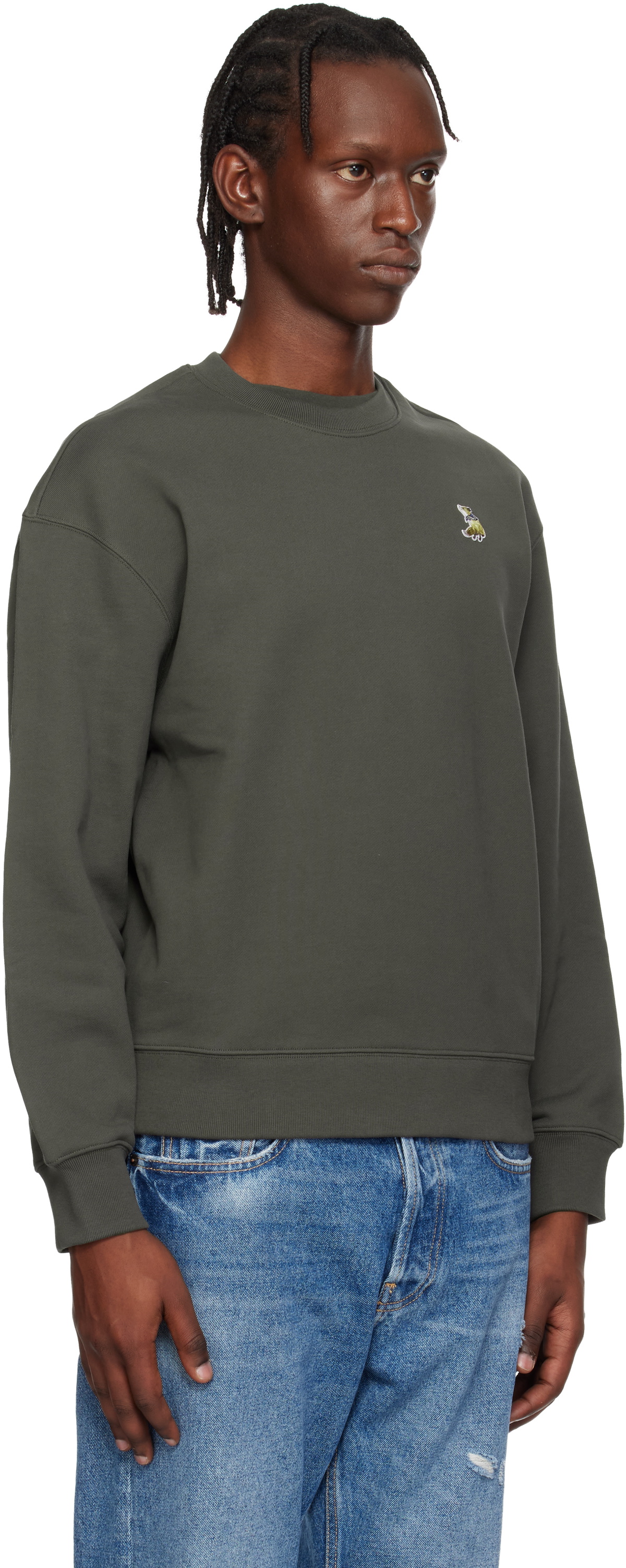 Maison Kitsuné Brown Dreaming Fox Comfort Sweatshirt