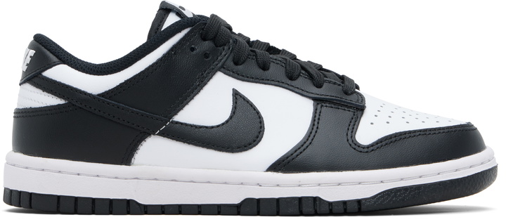 Photo: Nike White & Black Dunk Low Sneakers