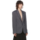 Random Identities Navy and Grey Sister Blazer