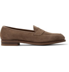 Edward Green - Suede Penny Loafers - Brown