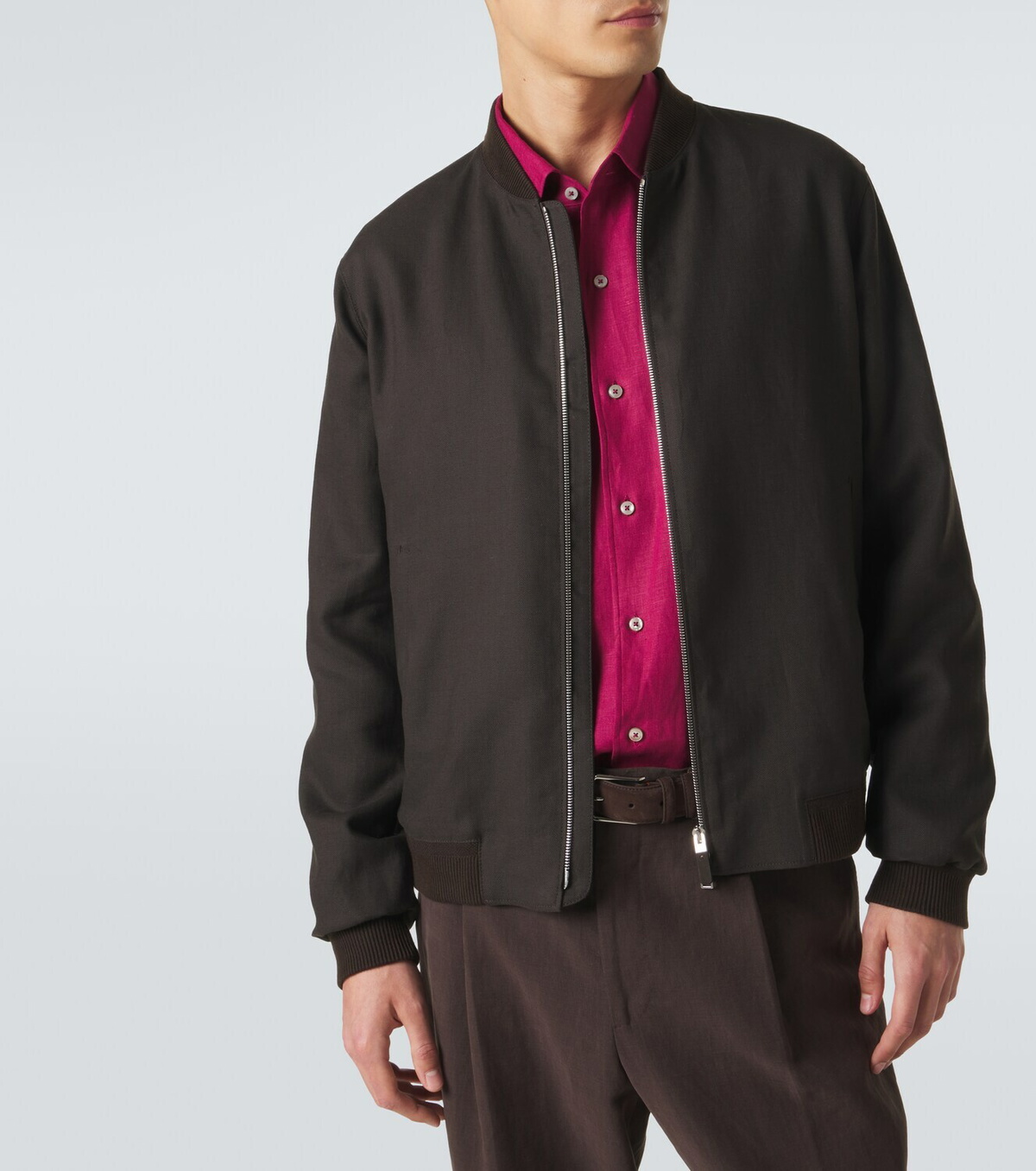 Zegna Linen bomber jacket