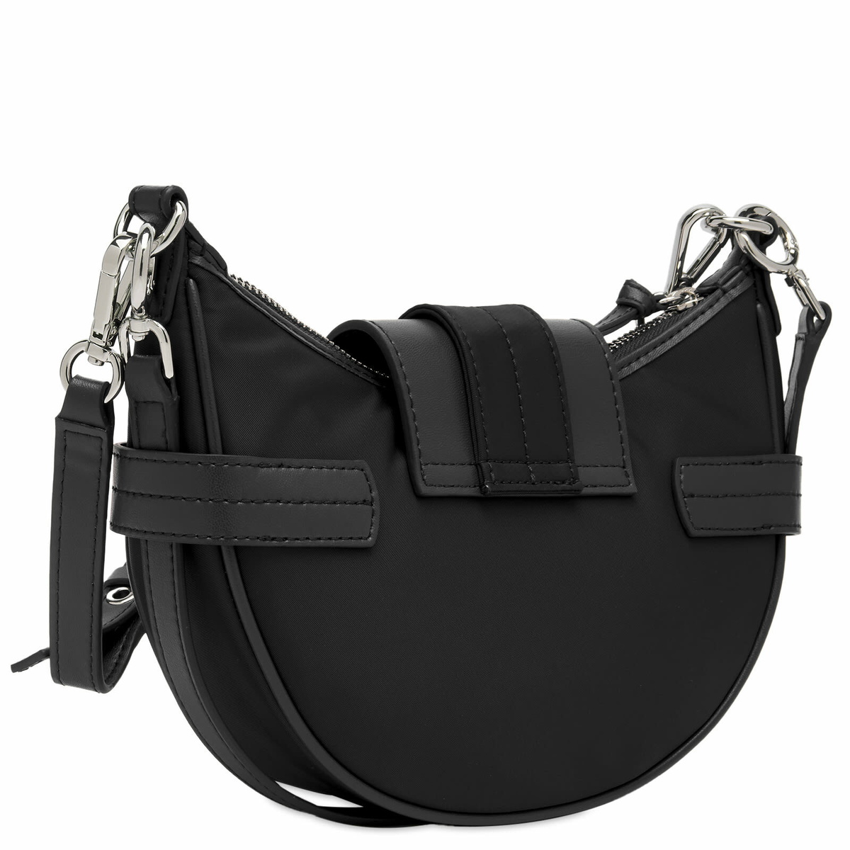 GANNI Women's Bucky Bag Small Crossbody Nylon in Black GANNI