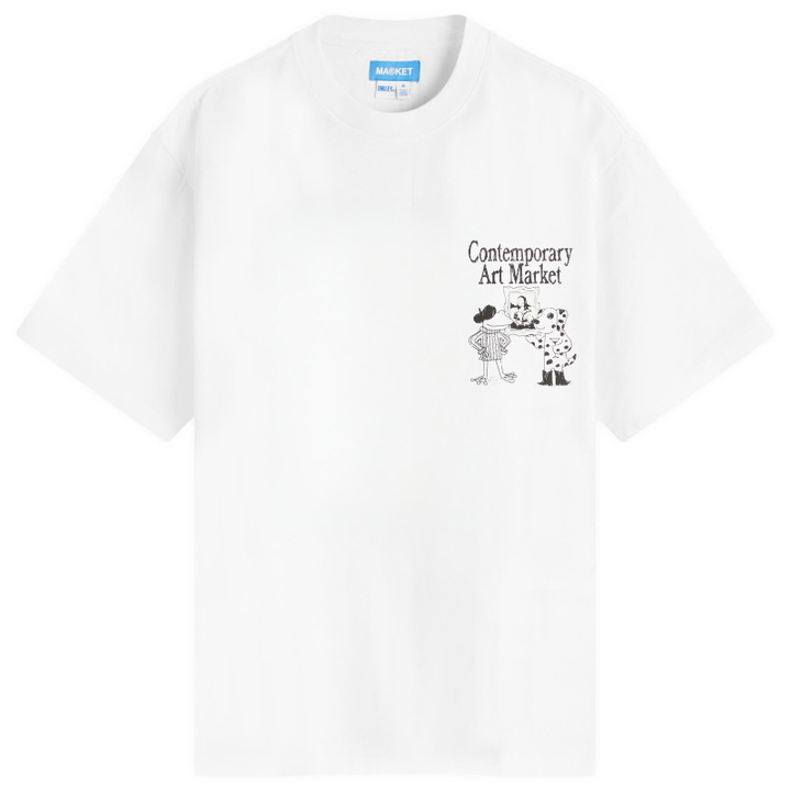 Photo: MARKET Men's Smiley Museum Uv T-Shirt in White