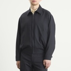 Kaptain Sunshine Men's Shadow Stripe Blouson in Navy