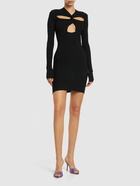 PHILOSOPHY DI LORENZO SERAFINI Stretch Viscose Jersey Mini Dress