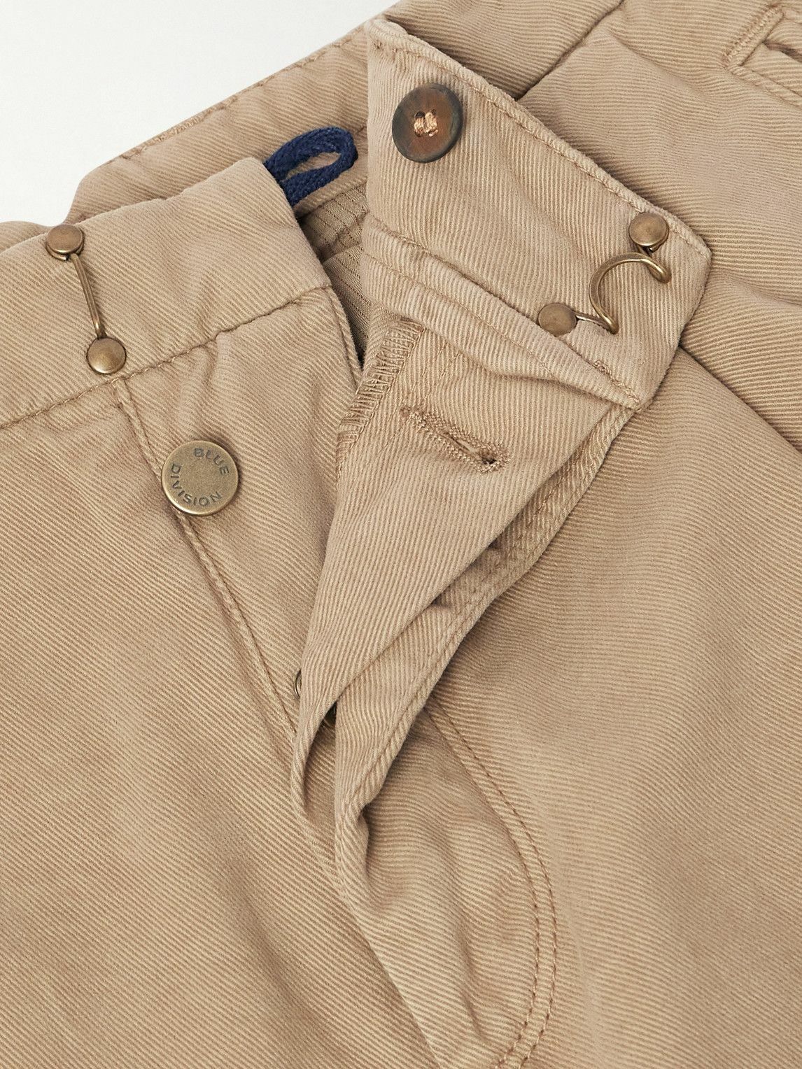 Incotex - Incotex Blue Division Straight-Leg Pleated Cotton and Cashmere-Blend Twill Trousers - Neutrals