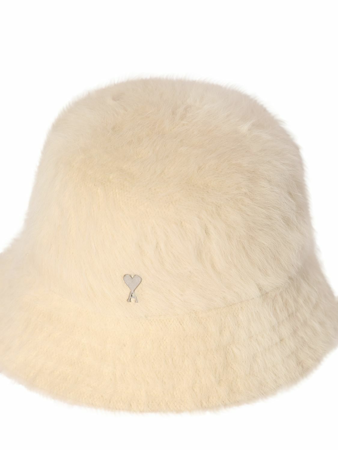 AMI PARIS Fluffy Wool & Acrylic Bucket Hat