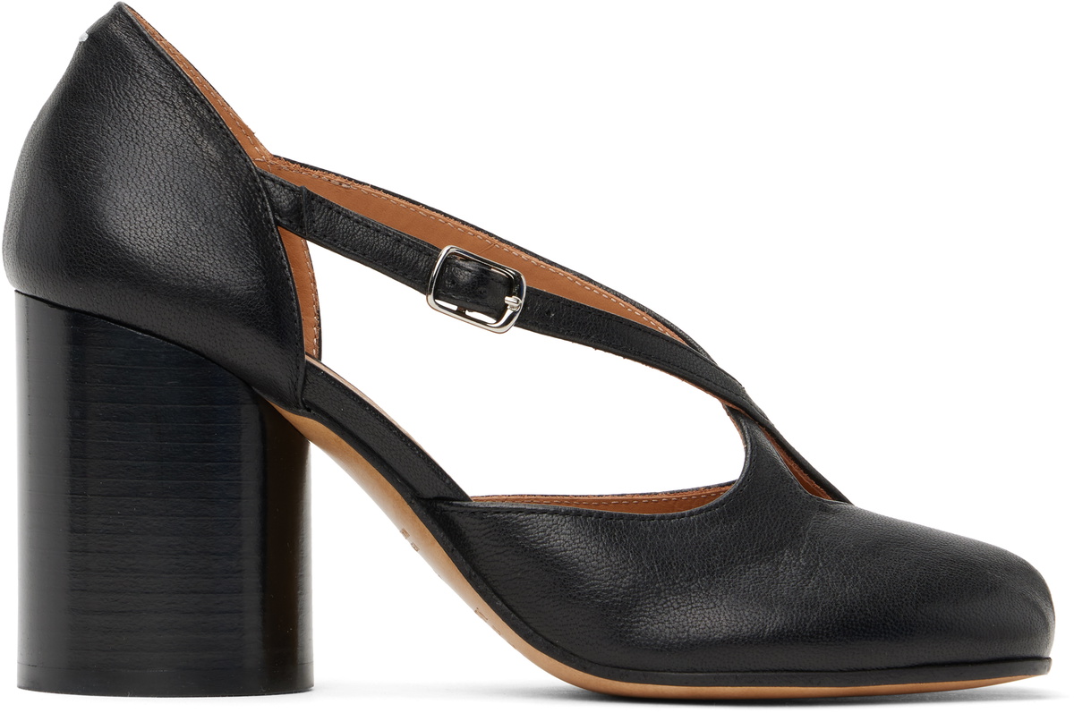 Maison Margiela Purple Tabi New Ballerina Slingback Heels