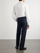 Noah - Straight-Leg Cotton-Twill Trousers - Blue