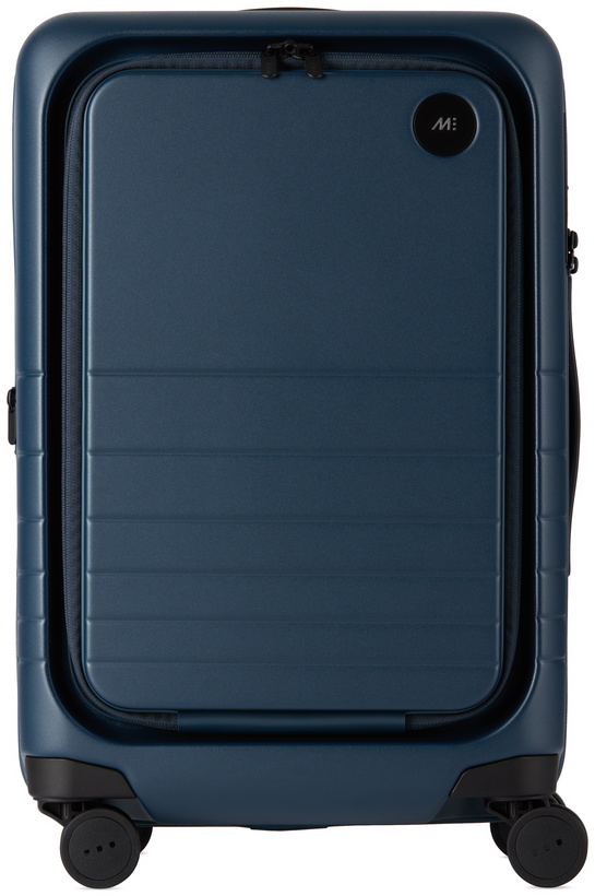 Photo: Monos Navy Expandable Carry-On Pro Suitcase