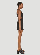 Circle Cut Out Dress in Black