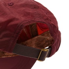 Acne Studios Men's Carliy Crinkled Nylon Cap in Burgundy