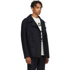 Golden Goose Navy Wool Coat