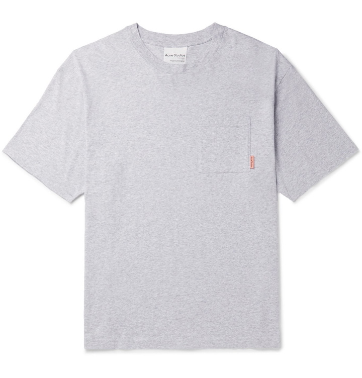 Photo: Acne Studios - Oversized Cotton-Jersey T-Shirt - Gray