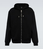 Givenchy - 4G jacquard wool-blend zip-up hoodie