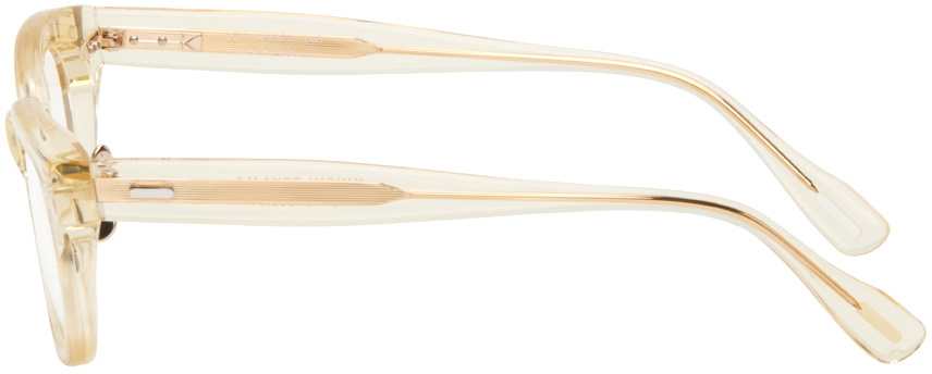 YUICHI TOYAMA. Beige LCY Glasses