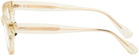 YUICHI TOYAMA. Beige LCY Glasses